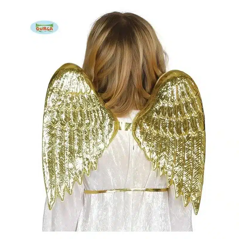 Alas infantiles de oro 40x35cm complemento para disfraz 18663 GUIRCA