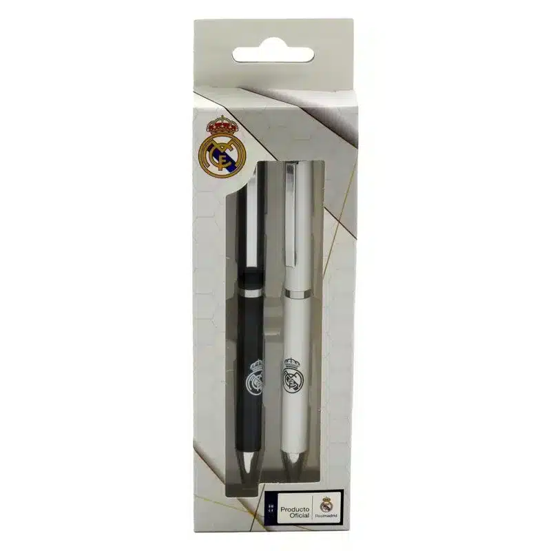 Estuche de bolígrafos del Real Madrid producto oficial SET-261-RM CYP