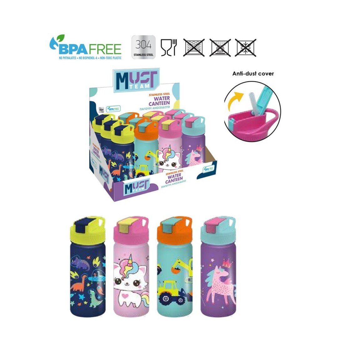 Botella acero Must Team 450 ml