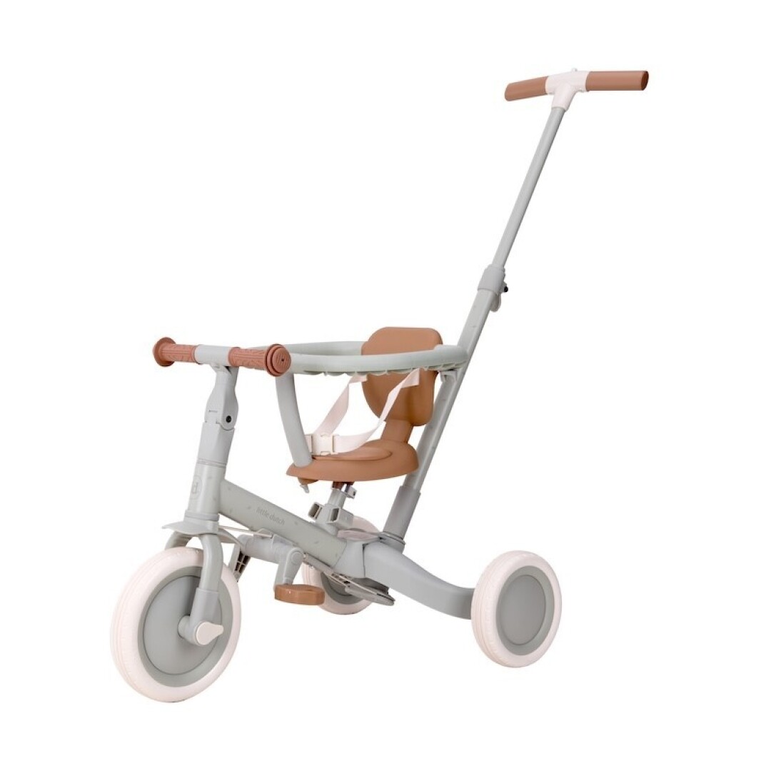 Triciclo con barra Verde Little Dutch