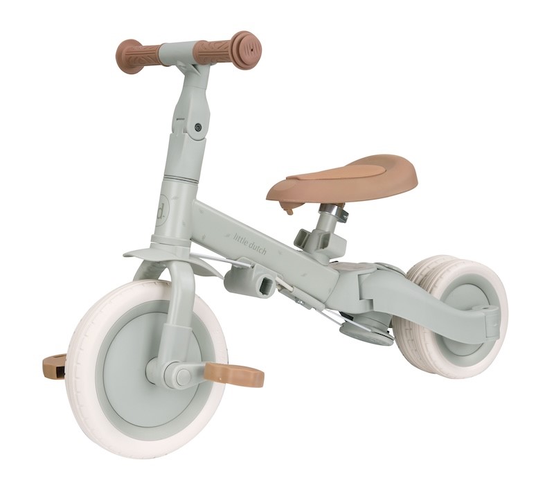 Triciclo con barra Verde Little Dutch - Imagen 3