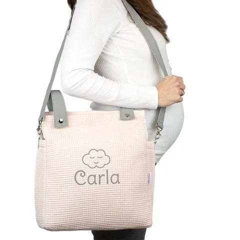Bolso Carrito Waffle Personalizado Rosa
