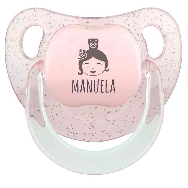 Chupete Bebé Personalizado Feria Nombre + Flamenca