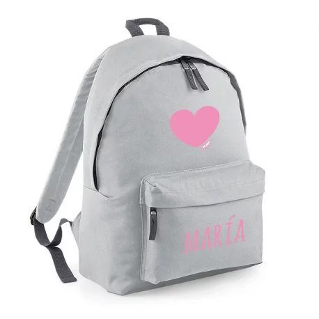 Mochila Junior personalizable corazón Rosa - Imagen 7