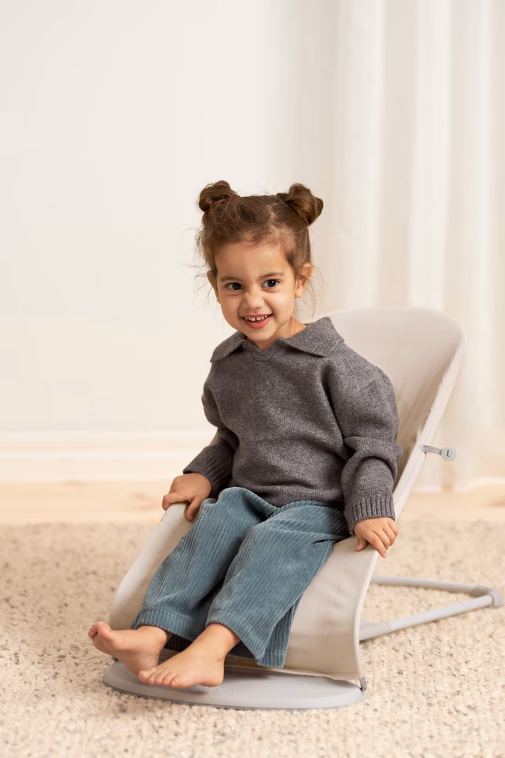 Hamaca BabybJörn Tri Fabric Beige - Imagen 6